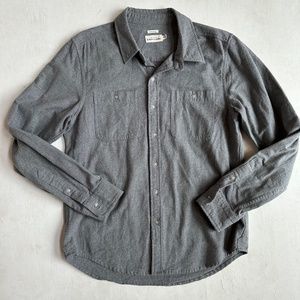 Burn & Bridge Gray Standard Fit Flannel Shirt